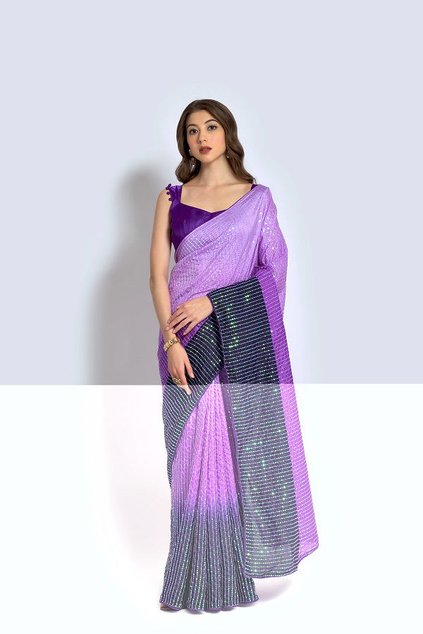 Padding 01 Fancy Stylish Party Wear Vichitra Silk Saree Collection